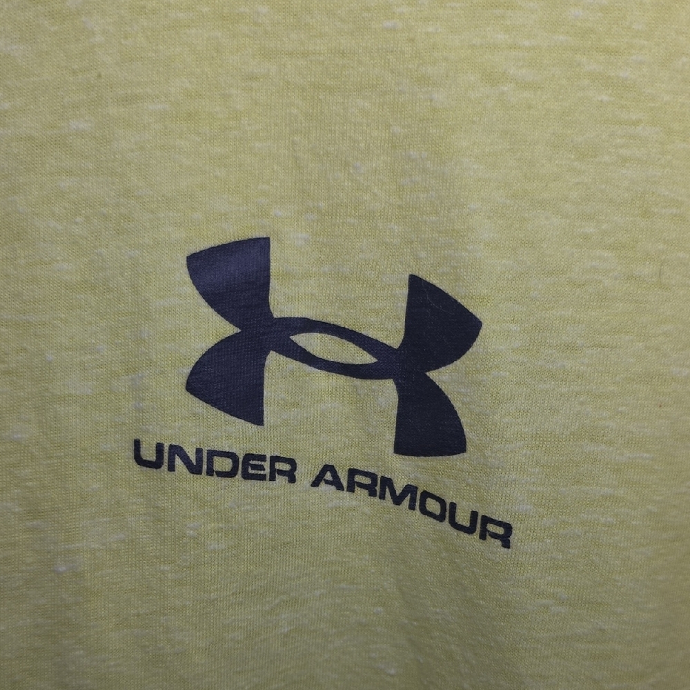 Under Armour Men's Bright Yellow Tee - Picture 3 of 7